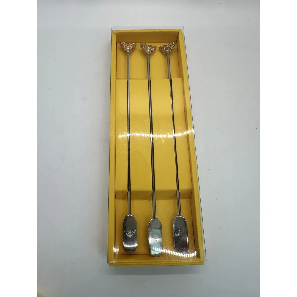 Jack Daniels Swizzle Sticks Set of 3 Tennessee Honey‎ Barware Cocktail Stirrers
